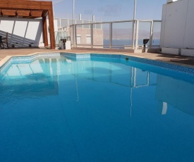 Top modern 320m penthouse on the beach with a huge privat pool on the roof and stunning sea views