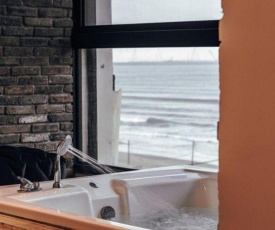 Black suite by the sea